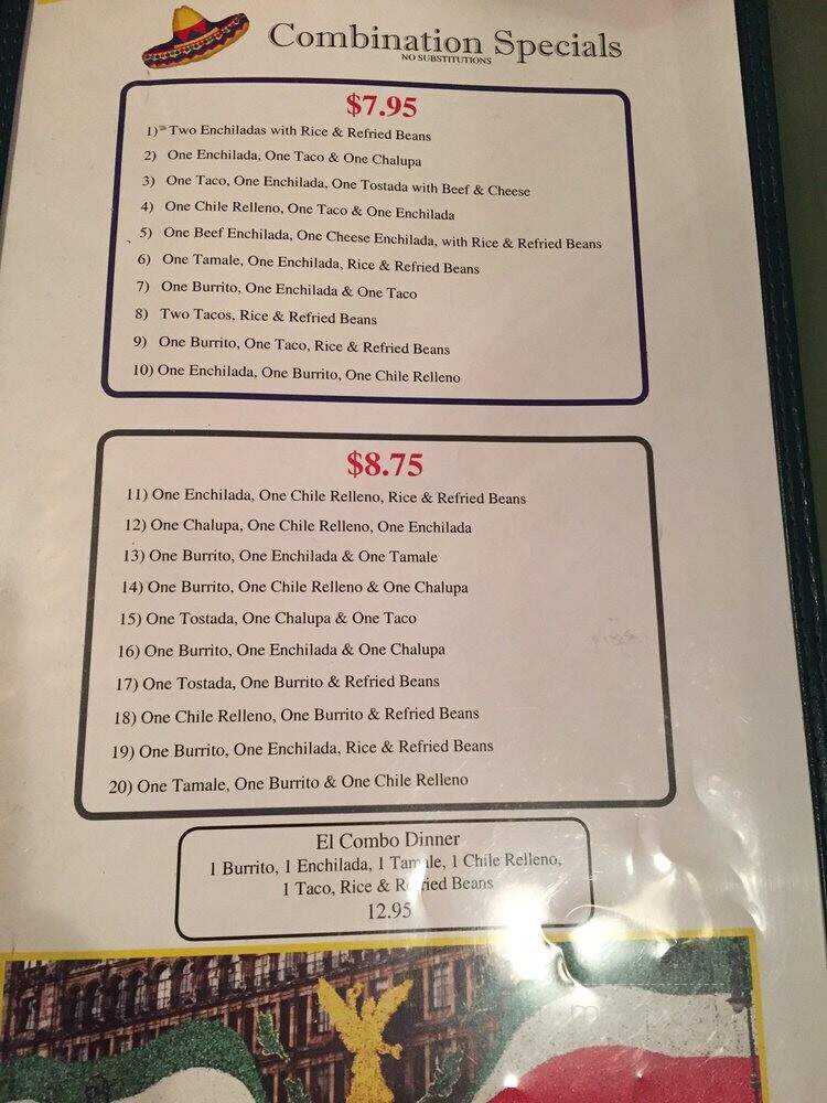 El Tequila - Milledgeville, GA menu_pic