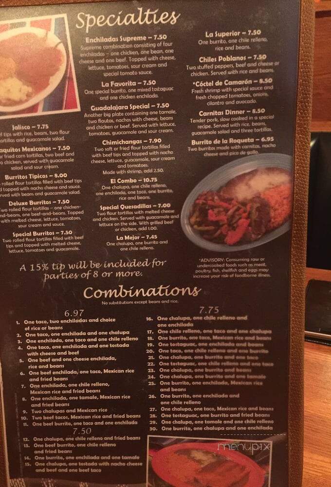 Jalisco Grill Mexican - Perry, GA menu_pic