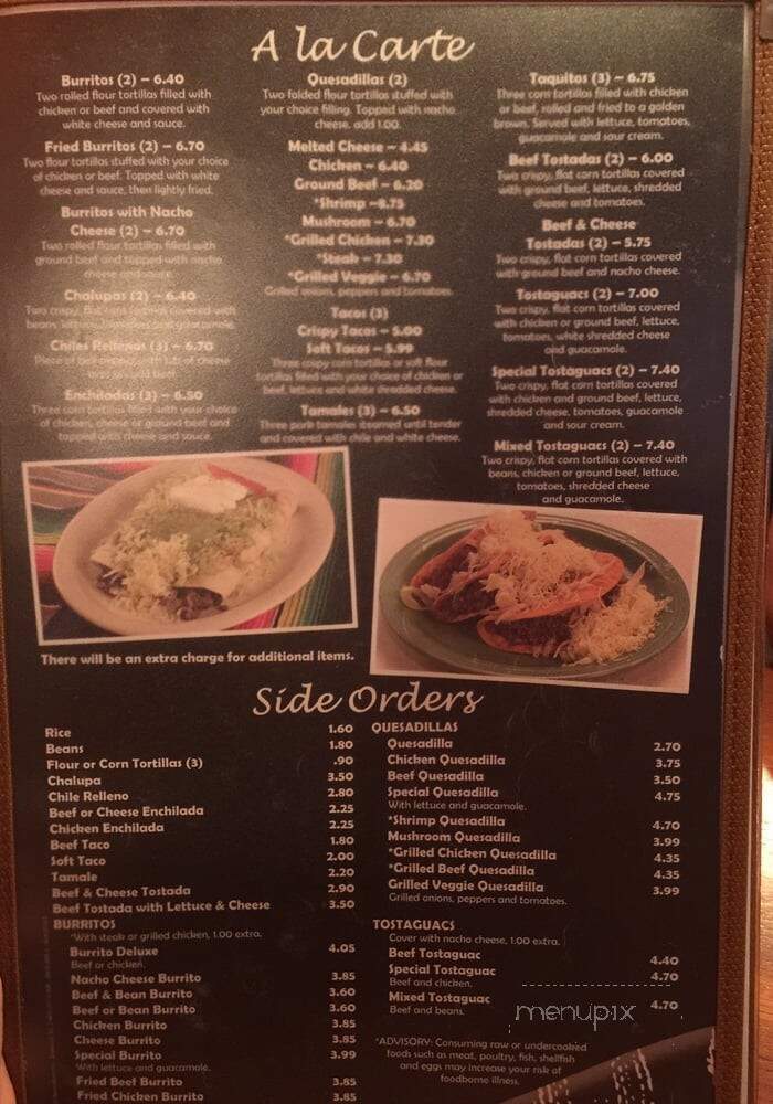 Jalisco Grill Mexican - Perry, GA menu_pic