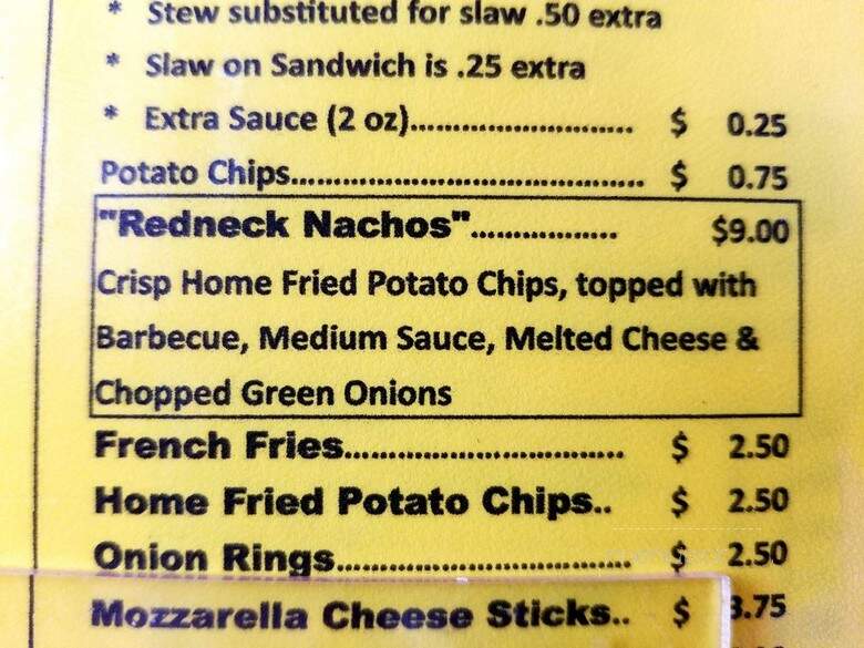 Mac's Barbeque - Shiloh, GA menu_pic