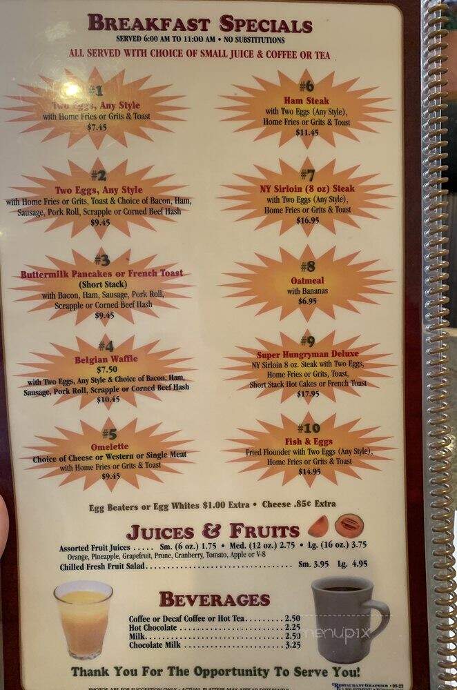 Tillman's Restaurant - Cuthbert, GA menu_pic
