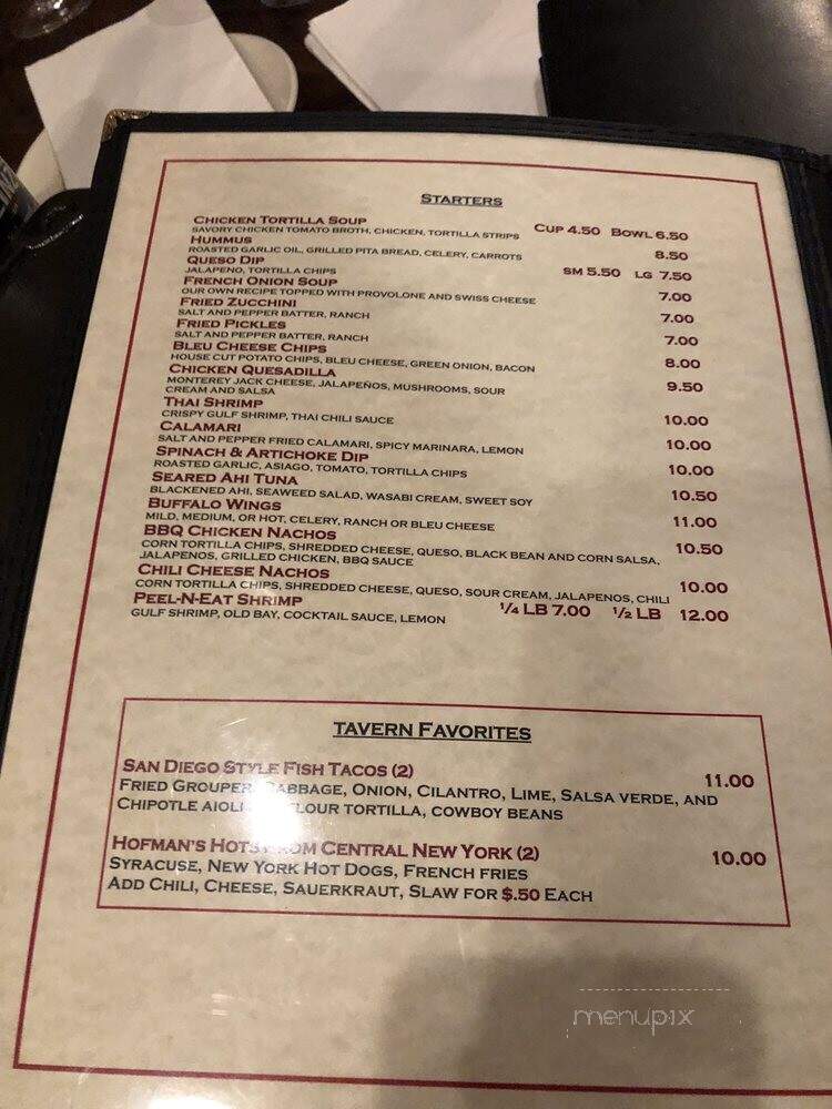 Crabapple Tavern - Alpharetta, GA menu_pic