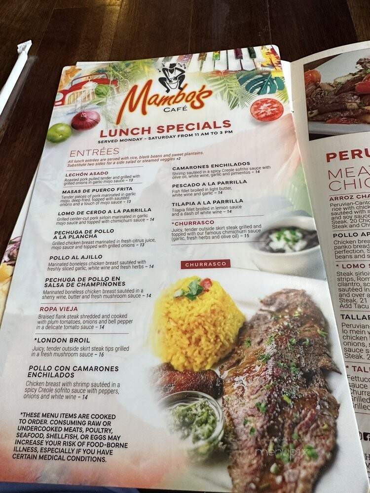 Mambo Jambo - Alpharetta, GA menu_pic