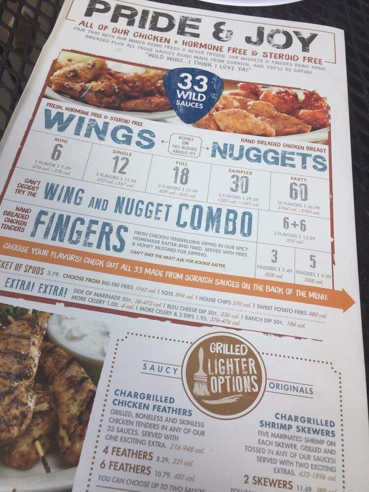 Wild Wing Cafe - Alpharetta, GA menu_pic