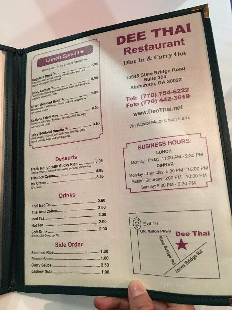 Dee Thai Restaurant - Alpharetta, GA