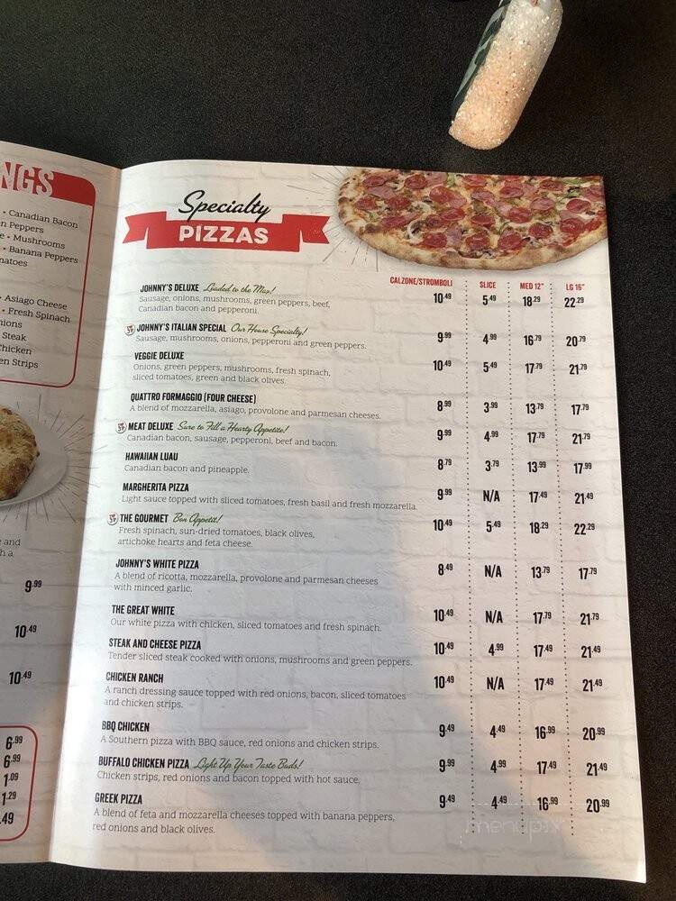 Johnny's New York Style Pizza - Suwanee, GA menu_pic