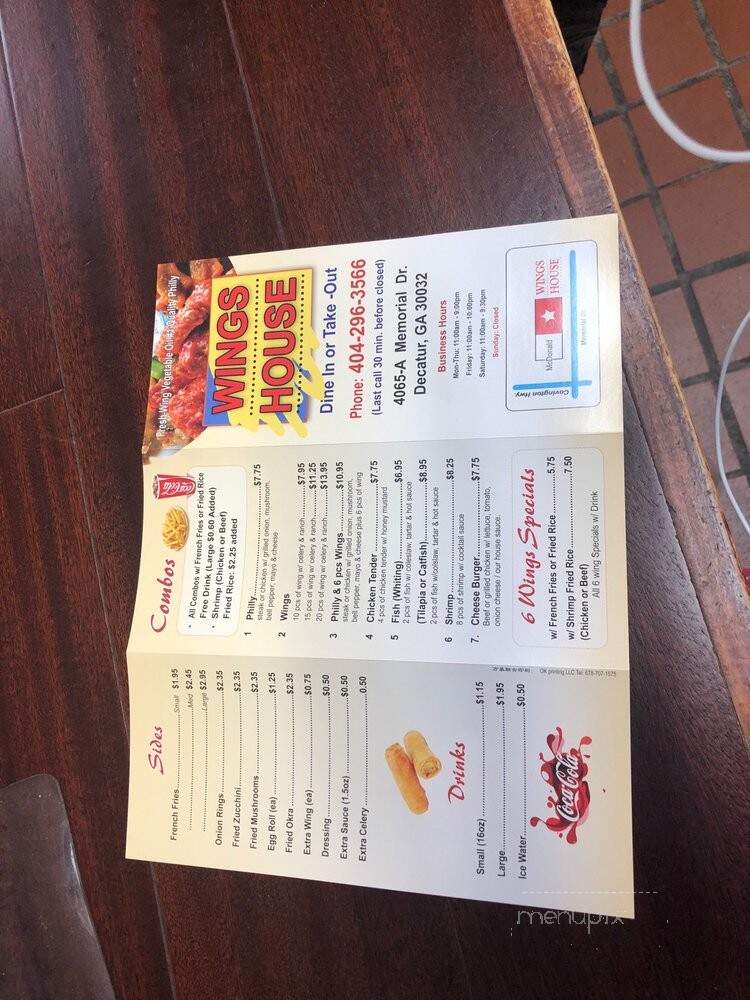 New China & Wings II - Decatur, GA menu_pic