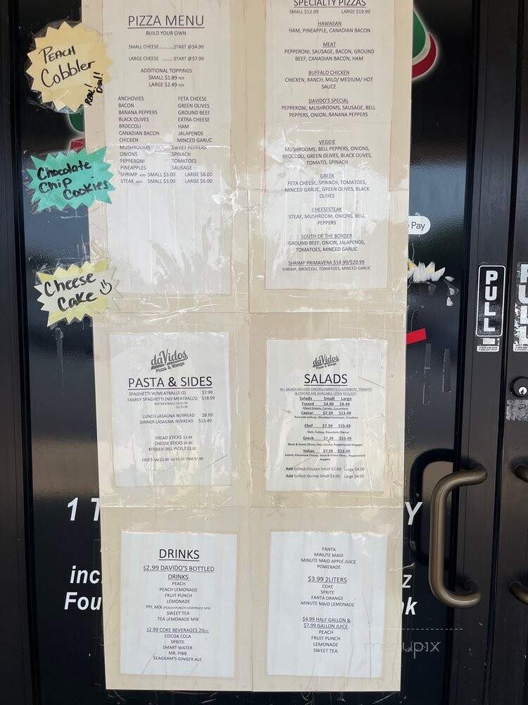 Davido's $3.75 Pizza - Lithonia, GA menu_pic