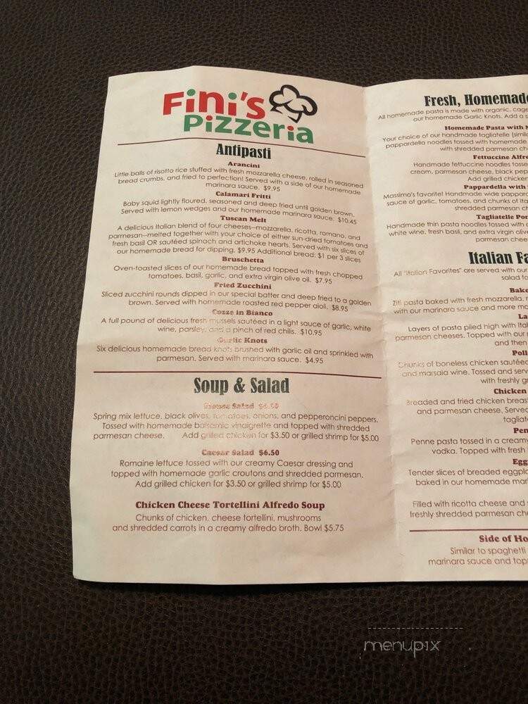 Finis Pizzeria - Lawrenceville, GA menu_pic