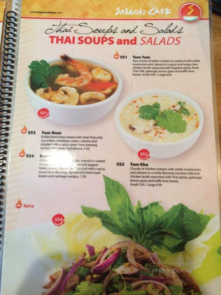 Saigon Cafe - Lawrenceville, GA menu_pic