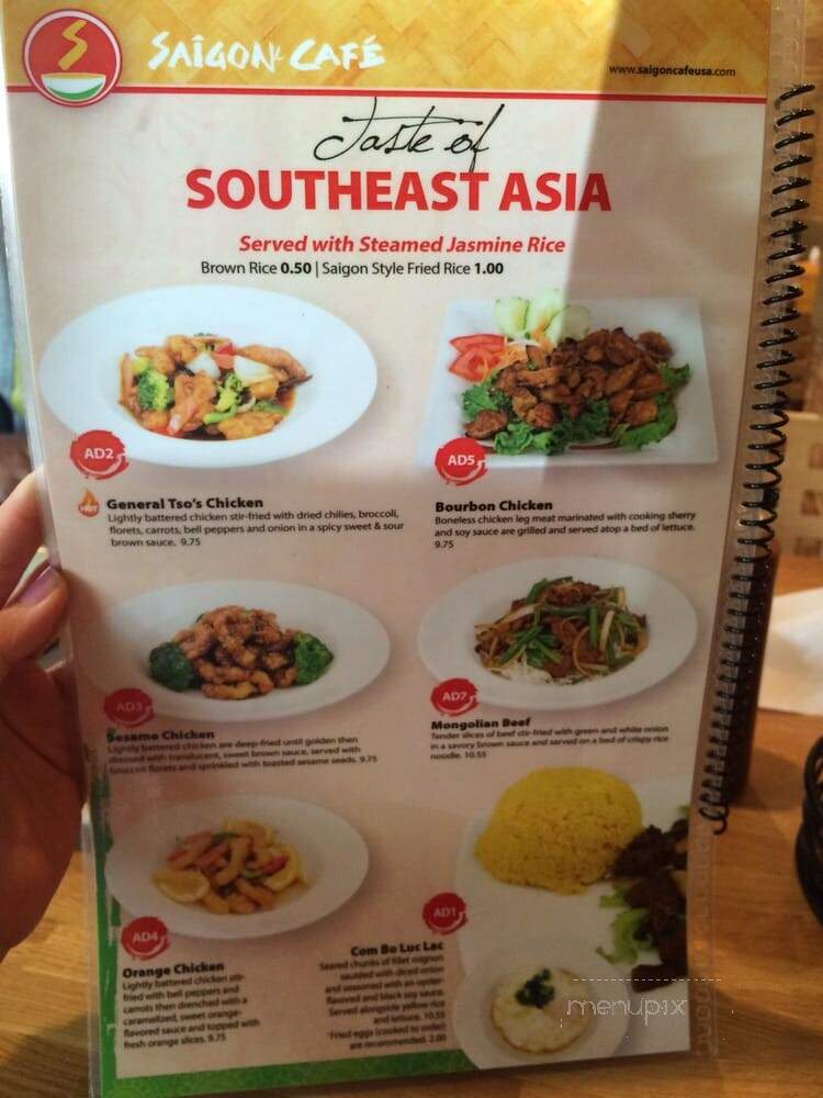 Saigon Cafe - Lawrenceville, GA menu_pic
