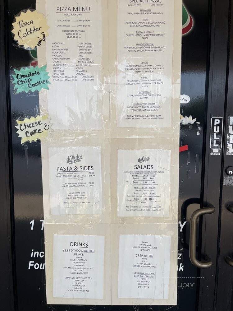 Da Vido's 375 Pizza - Lithonia, GA menu_pic