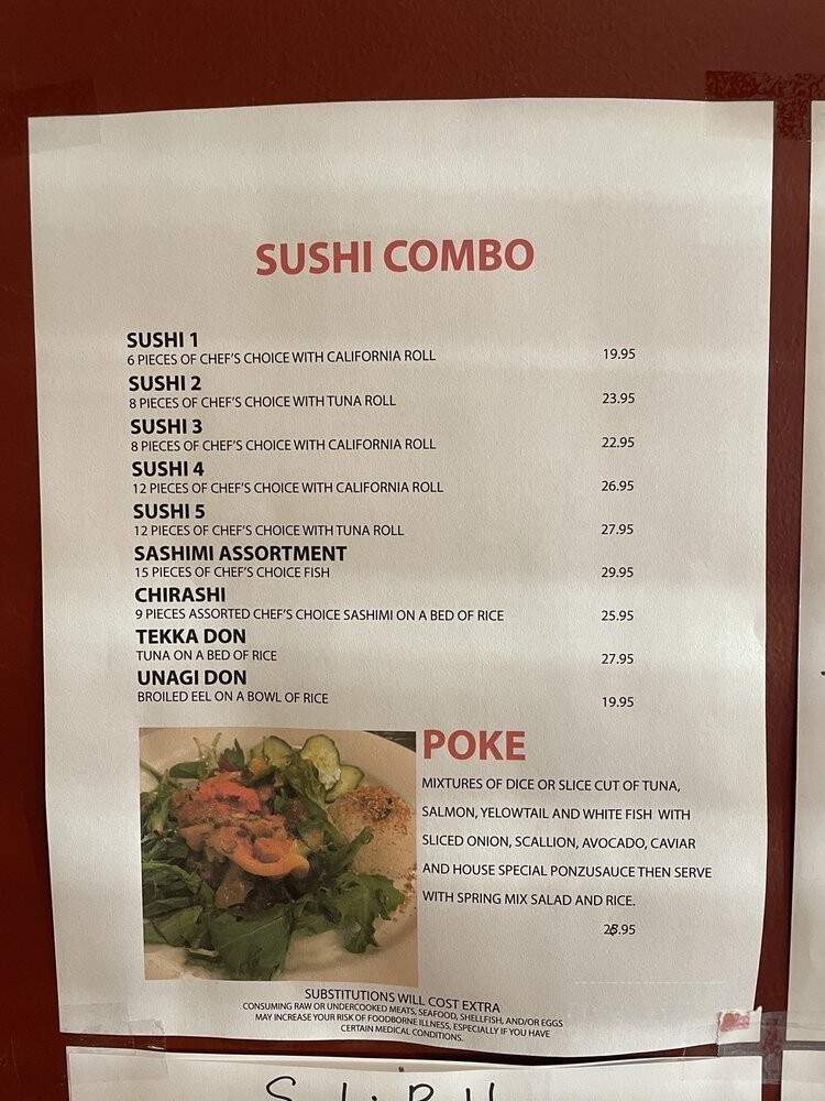 Nagoya Japanese Seafood - Roswell, GA menu_pic