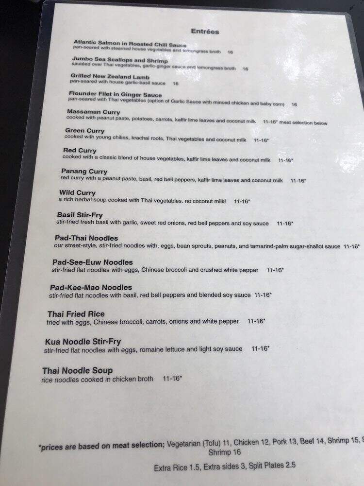 Rice Thai Cuisine - Roswell, GA menu_pic