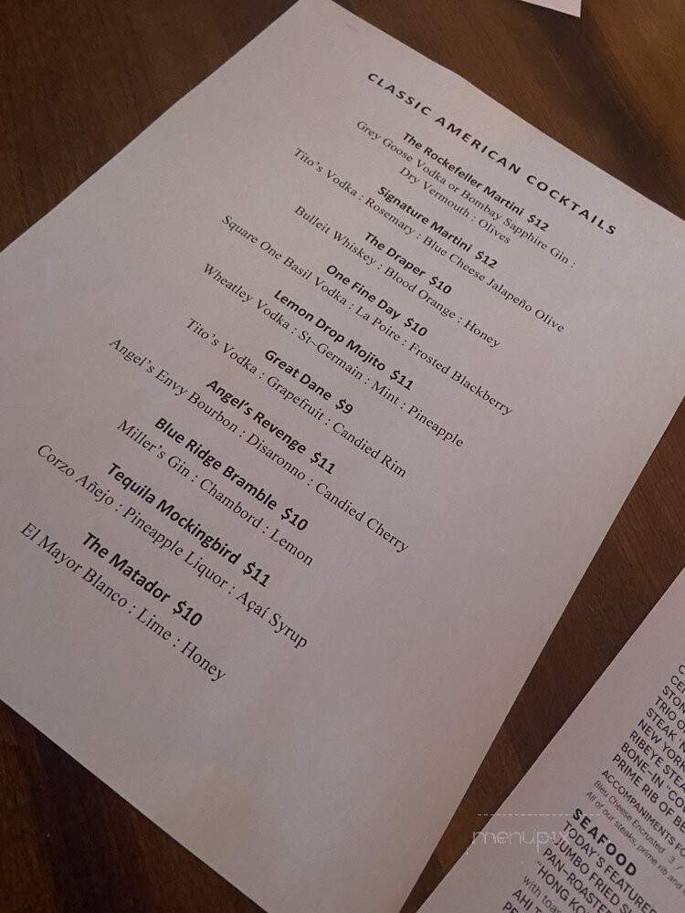 Stoney River Legendary Steaks - Roswell, GA menu_pic
