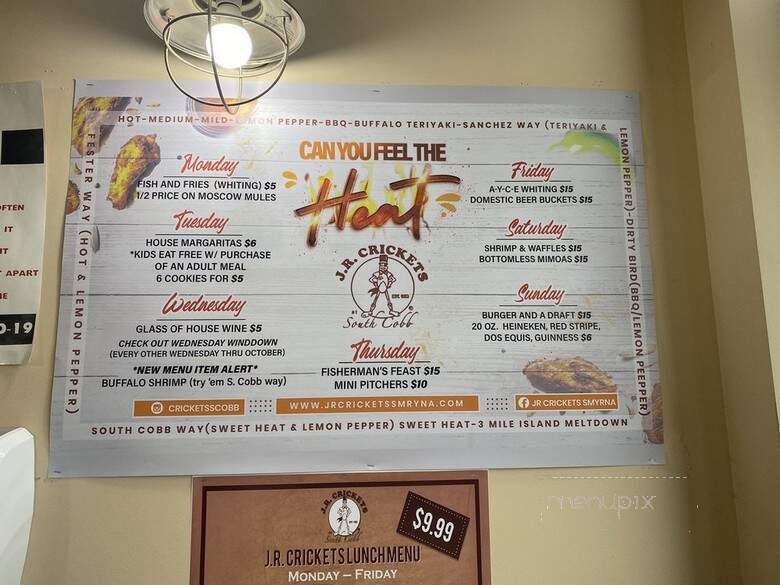 J R Crickets - Smyrna, GA menu_pic