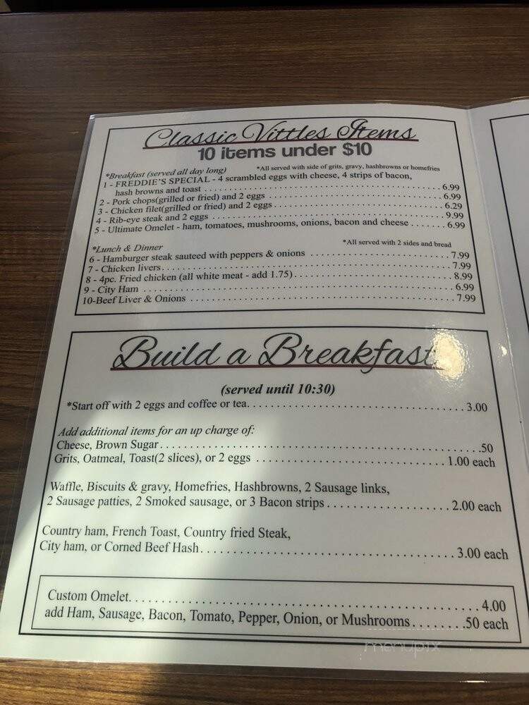 Vittle's Restaurant - Smyrna, GA menu_pic