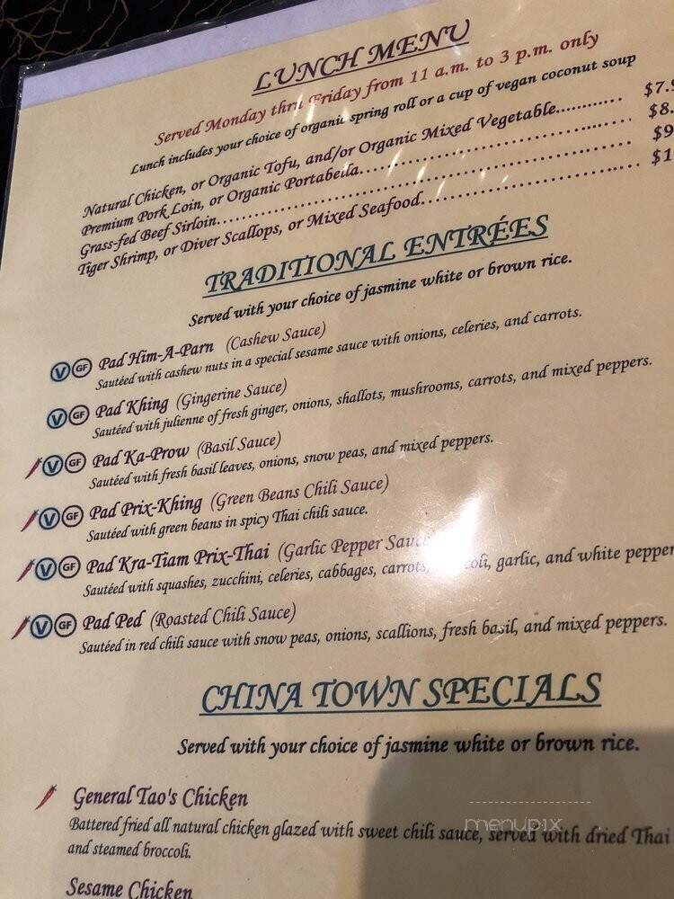 L'Thai Restaurant & Wine Bar - Tucker, GA menu_pic