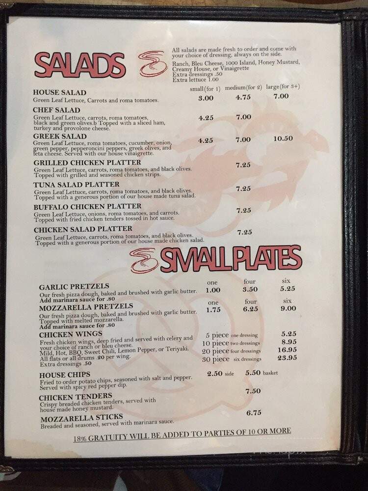Stone Mountain Pizza Cafe - Stone Mountain, GA menu_pic