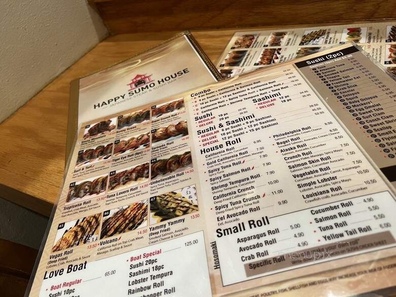 Happy Sumo - Norcross, GA menu_pic
