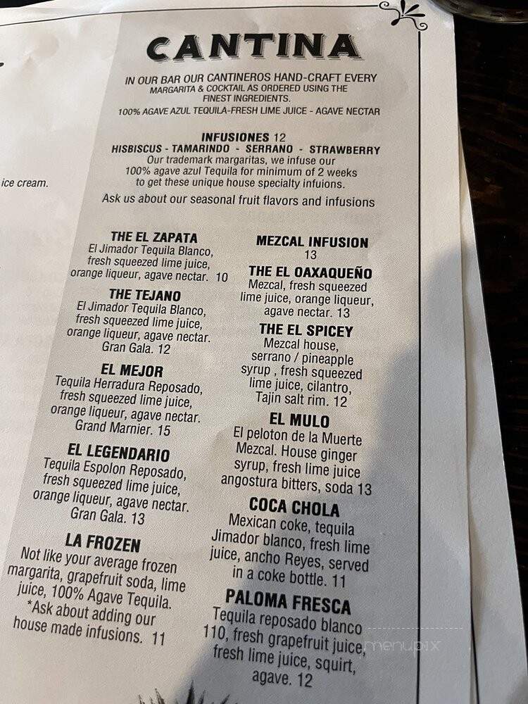 Zapata - Norcross, GA menu_pic