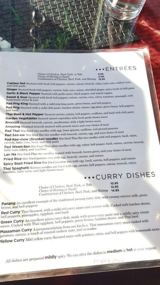 Chaba Thai Restaurant - Duluth, GA menu_pic