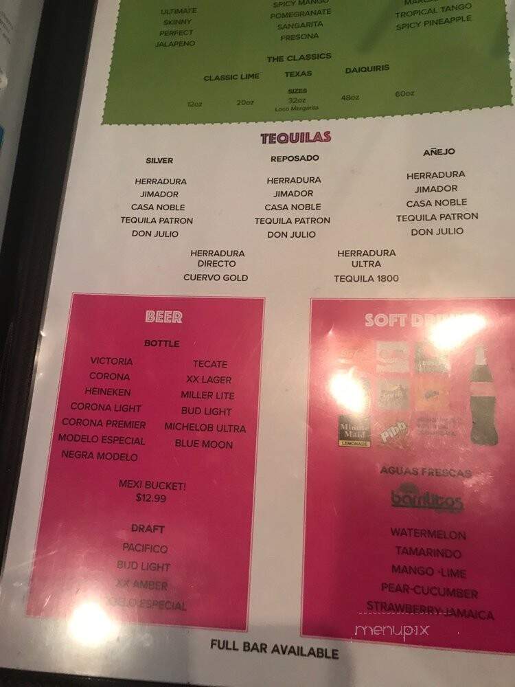 Frontera Mex Mex Grill - Duluth, GA menu_pic