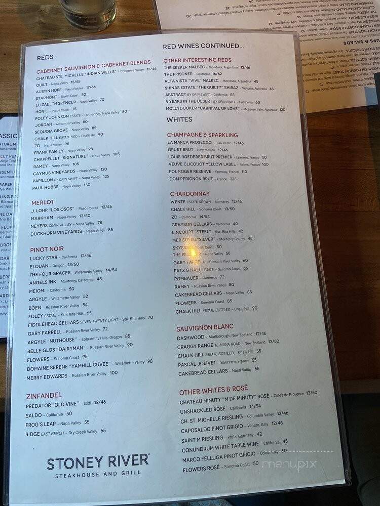 Stoney River Legendary Steaks - Duluth, GA menu_pic