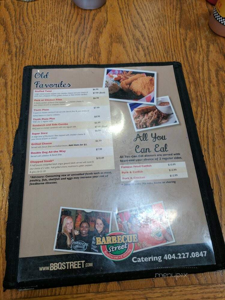 Barbecue Street - Kennesaw, GA menu_pic