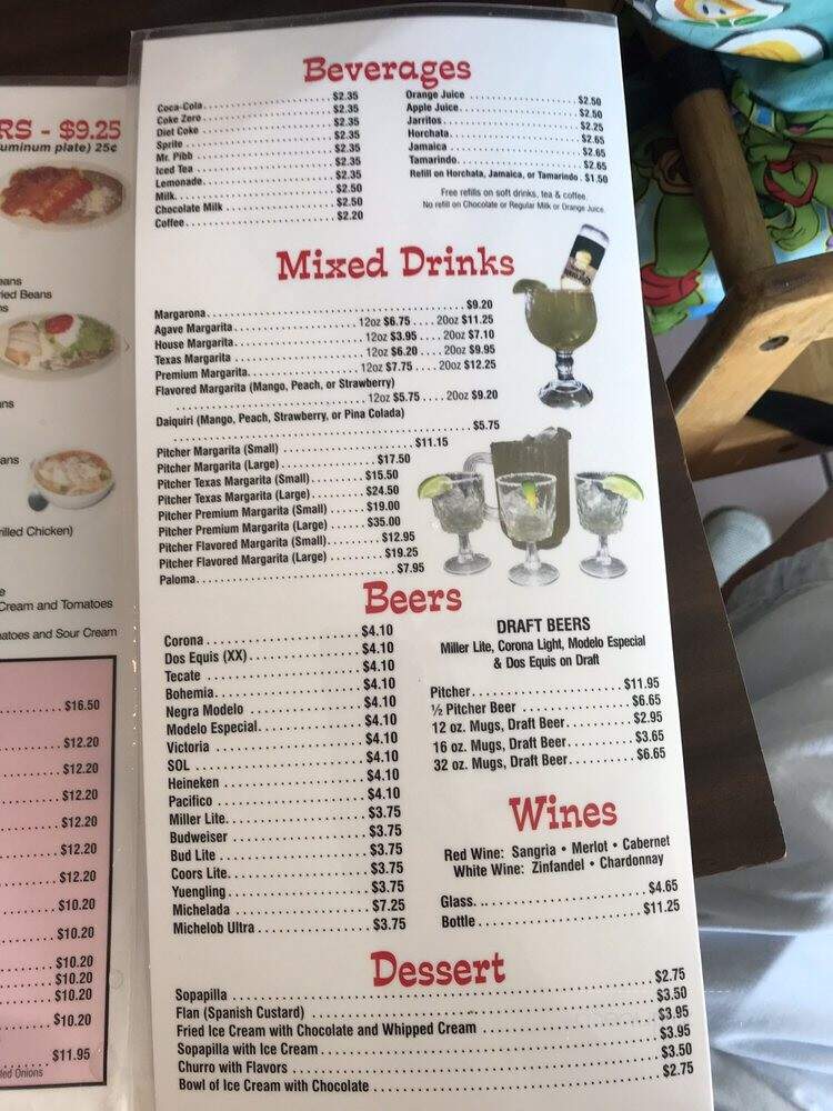 El Nopalito Mexican Restaurant - Kennesaw, GA menu_pic