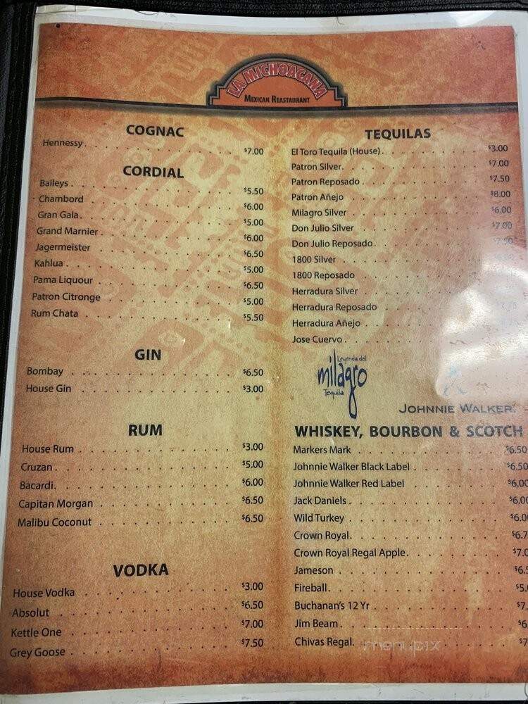 Taqueria Michuacana Mexican - Hampton, GA menu_pic