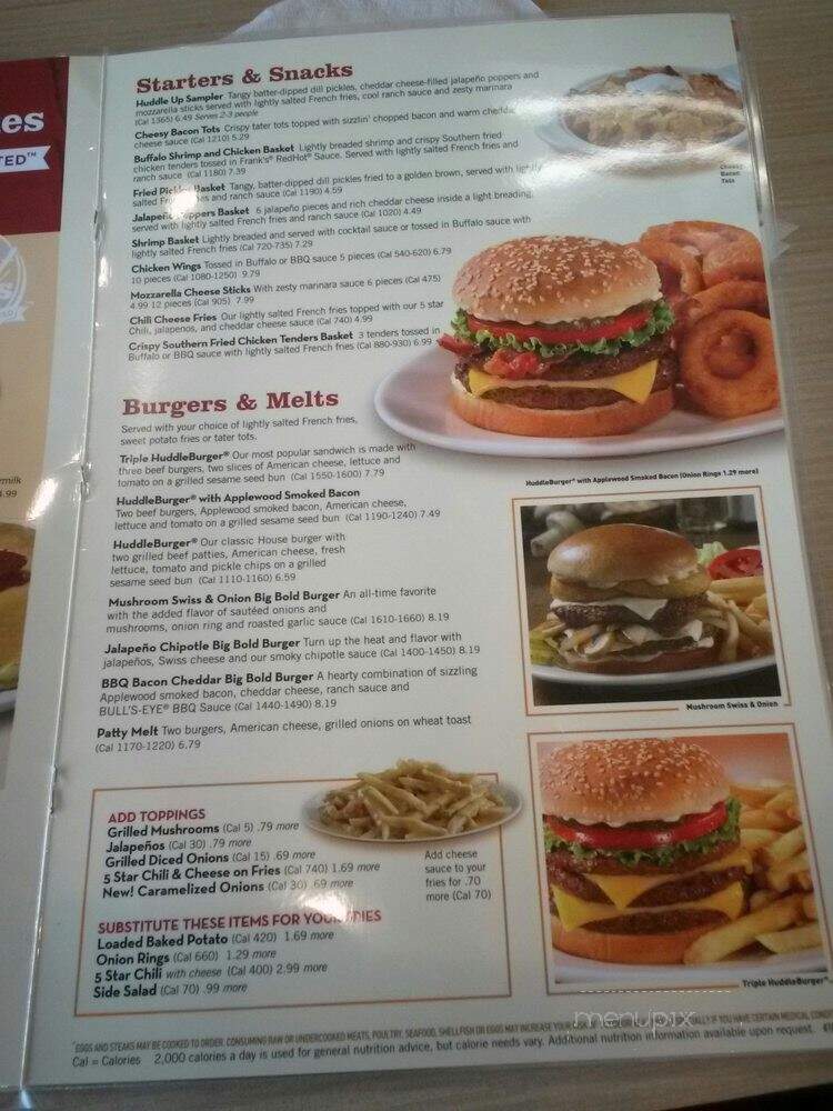 Huddle House - Mcdonough, GA menu_pic