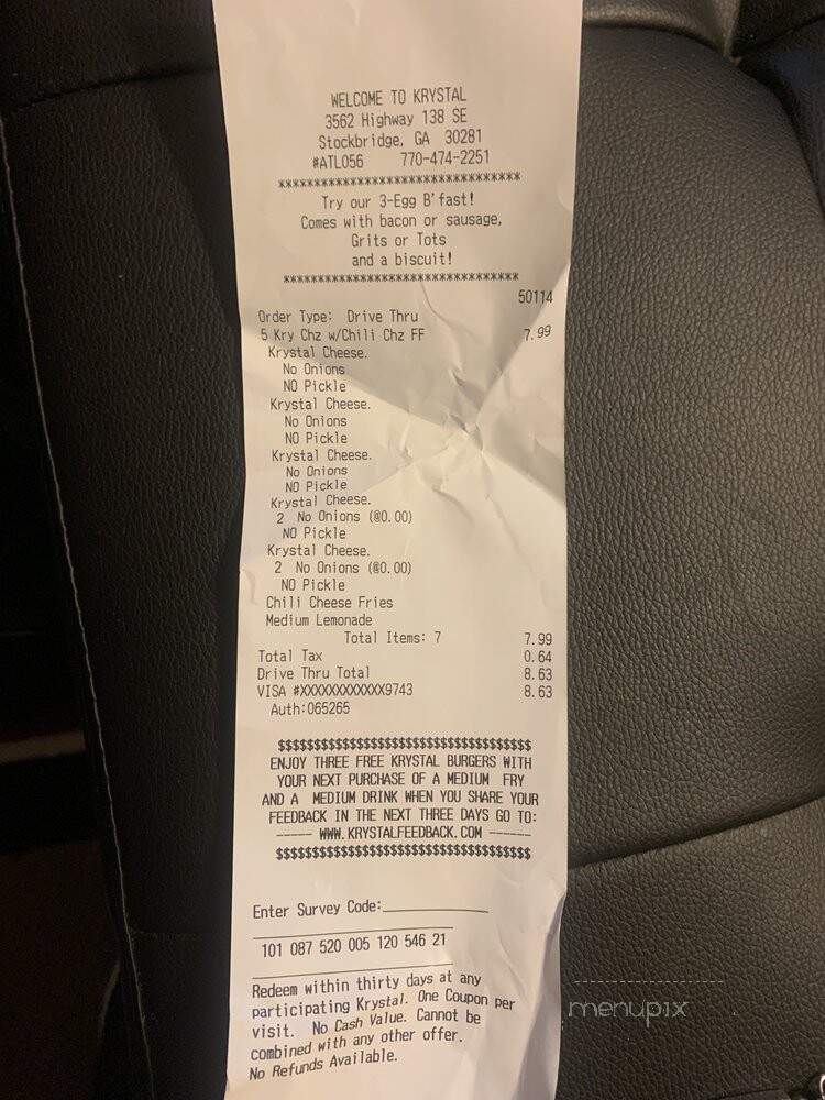 Krystal - Stockbridge, GA menu_pic