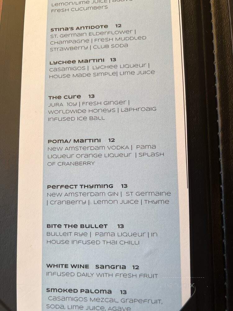 Thrive - Atlanta, GA menu_pic