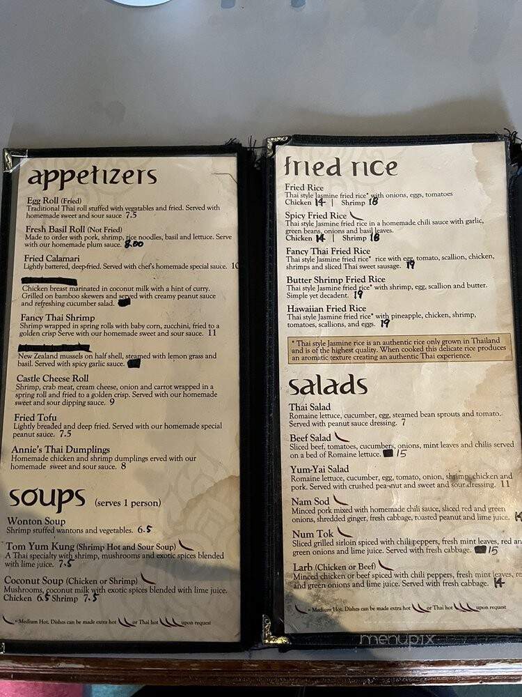 Annie's Thai Castle - Atlanta, GA menu_pic