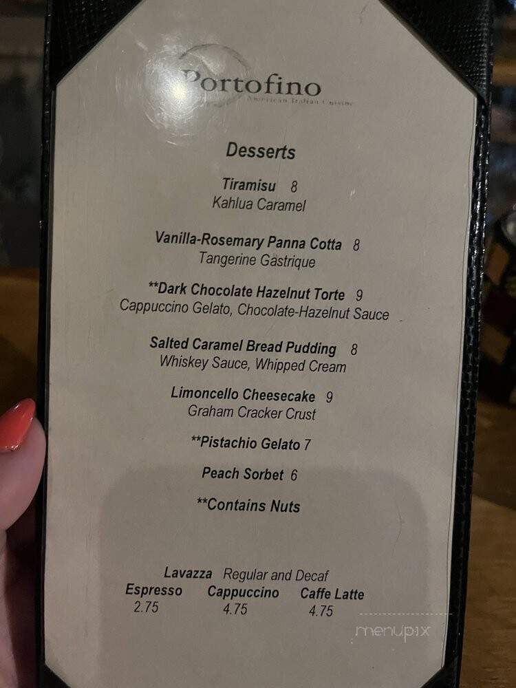 Portofino - Atlanta, GA menu_pic
