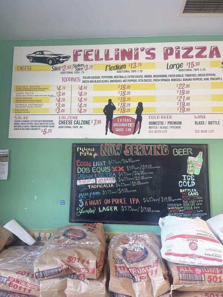 Fellini's Pizza - Atlanta, GA menu_pic