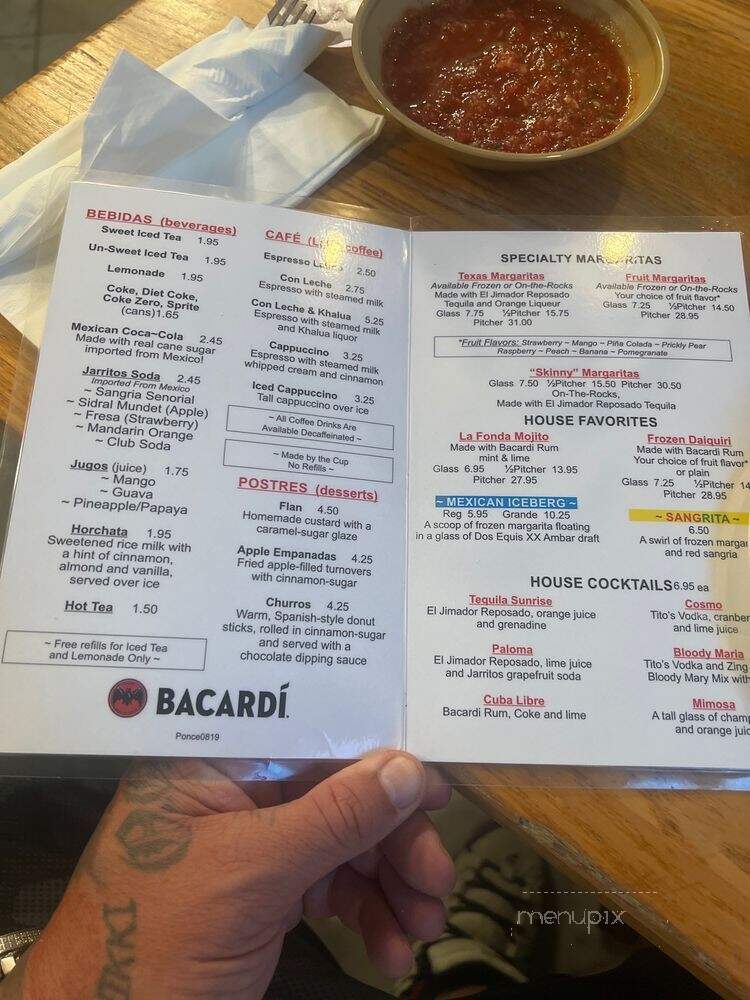 La Fonda Latina - Atlanta, GA menu_pic