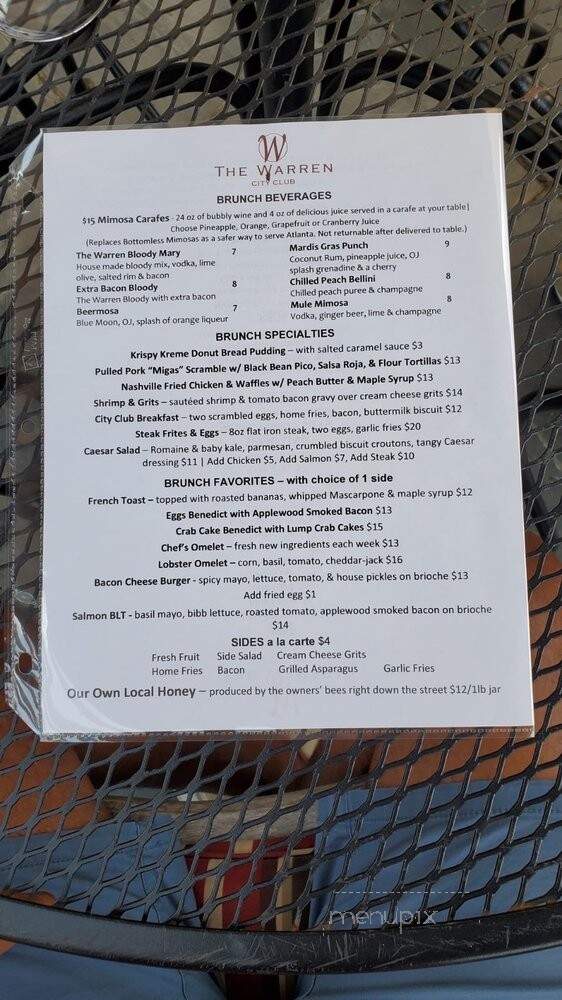 Warren - Atlanta, GA menu_pic