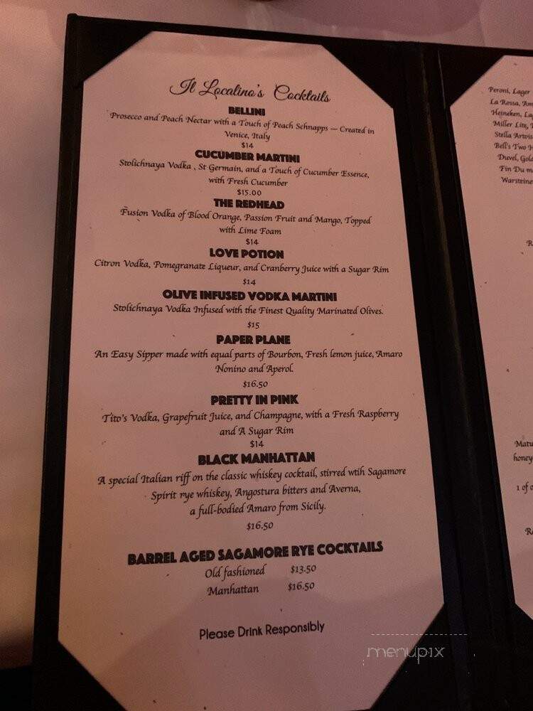 I L Localino - Atlanta, GA menu_pic