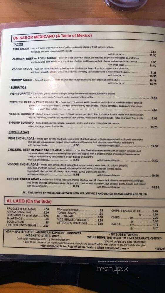 La Fonda Latina - Atlanta, GA menu_pic