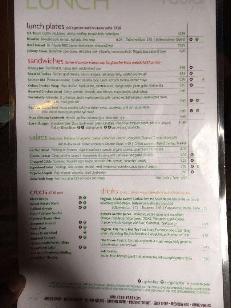 Radio Cafe - Atlanta, GA menu_pic