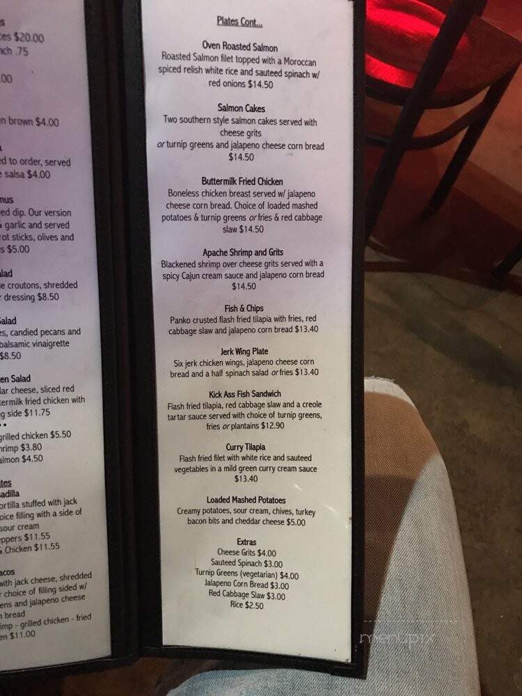 Apache Cafe - Atlanta, GA menu_pic