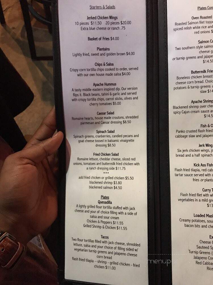 Apache Cafe - Atlanta, GA menu_pic