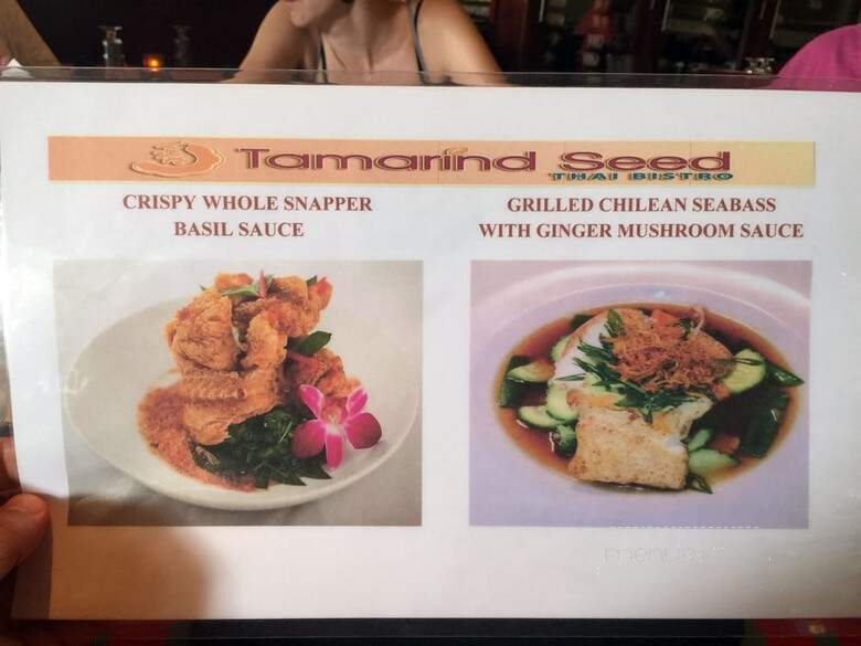 Tamarind Thai Cuisine - Atlanta, GA menu_pic