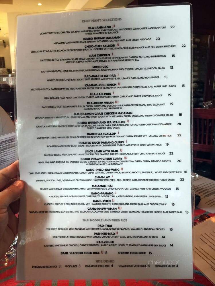 Tamarind Thai Cuisine - Atlanta, GA menu_pic