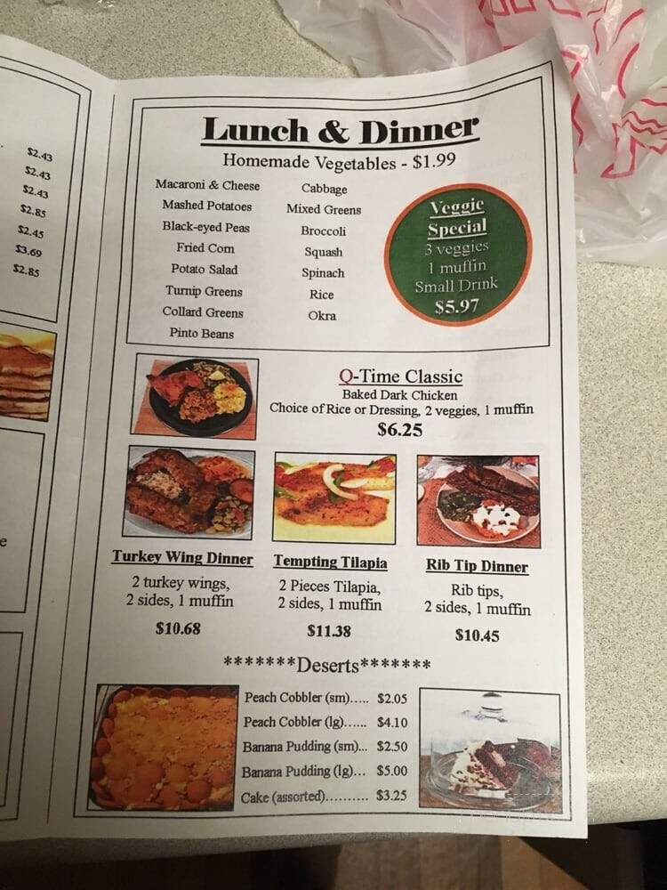 Q Time - Atlanta, GA menu_pic