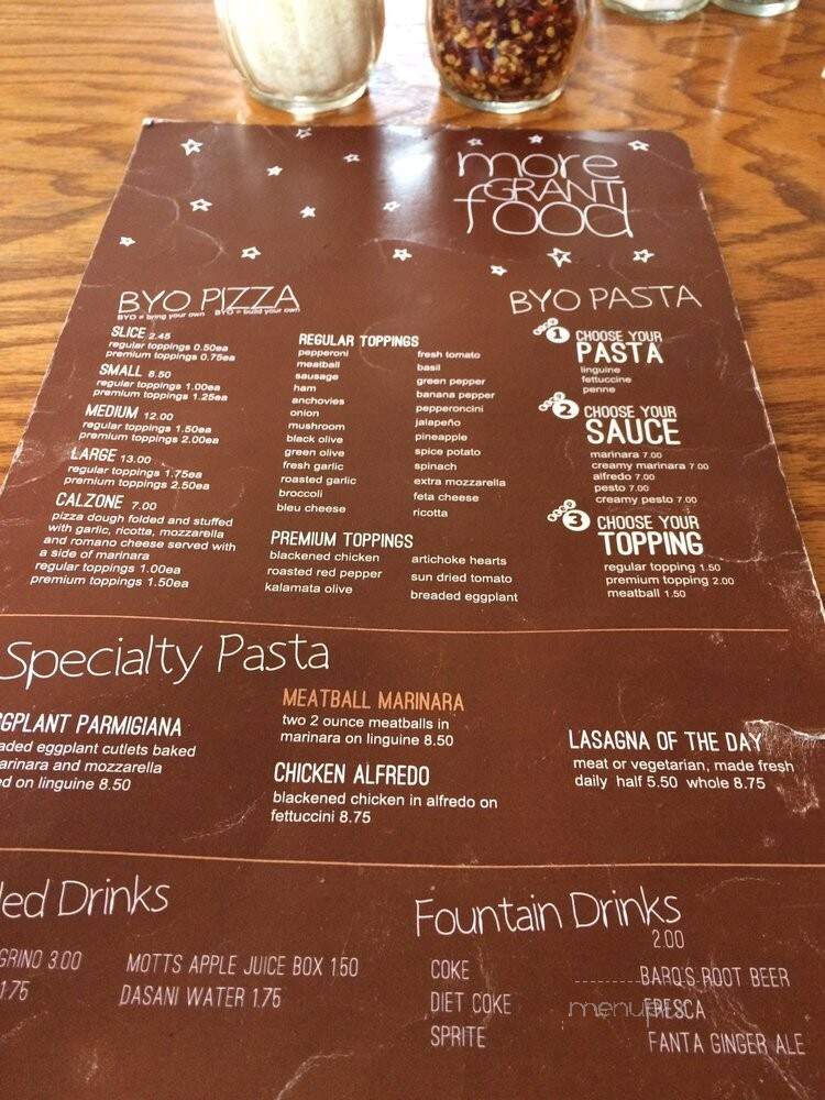 Grant Central Pizza & Pasta - Atlanta, GA menu_pic