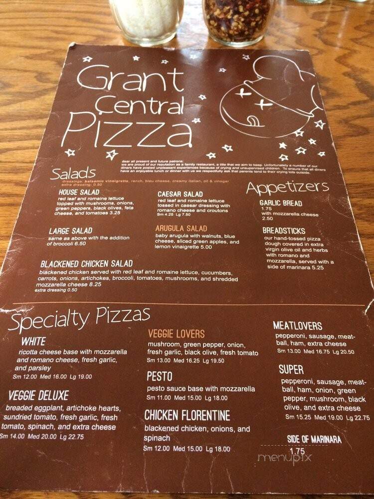 Grant Central Pizza & Pasta - Atlanta, GA menu_pic