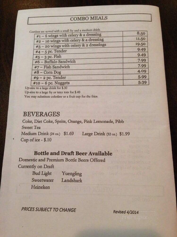 Wing Ranch - Atlanta, GA menu_pic